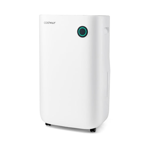 4500 Sq. Ft Dehumidifier, 5 Modes, 3-Color Light, White