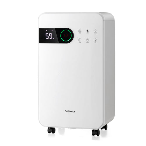 32 Pints Dehumidifier, Sleep Mode, 24H Timer, White
