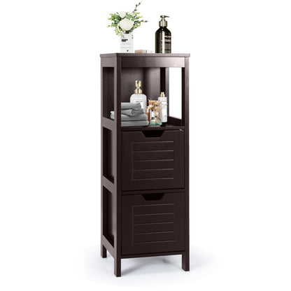 Wooden Floor Cabinet, Multifunction Storage Rack, Brown Floor Cabinets at Gallery Canada