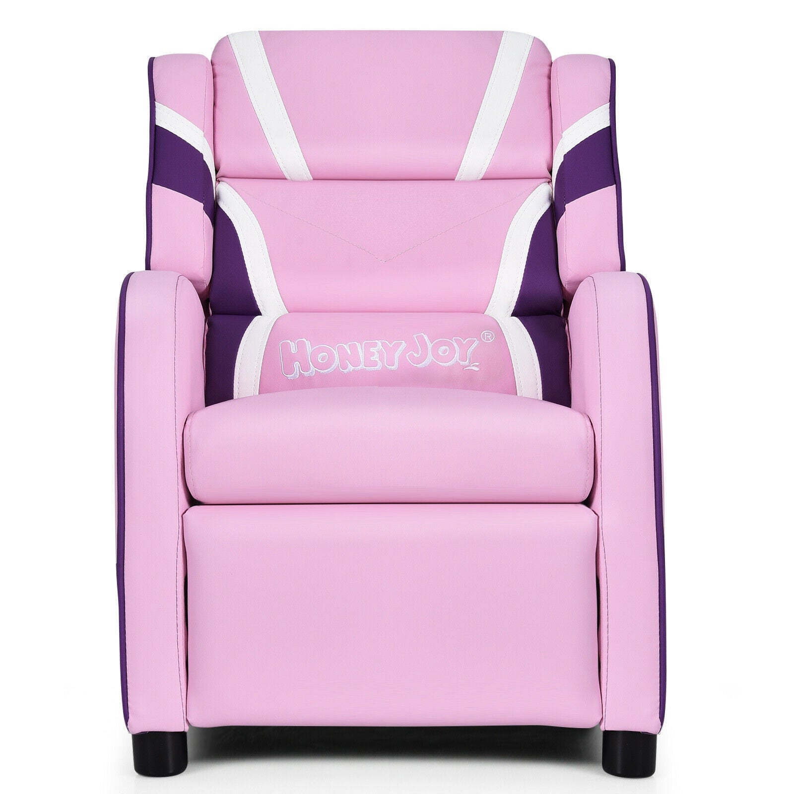 Kids Leather Recliner Chair with Side Pockets, Pink Kids Chairs & Seating at Gallery Canada