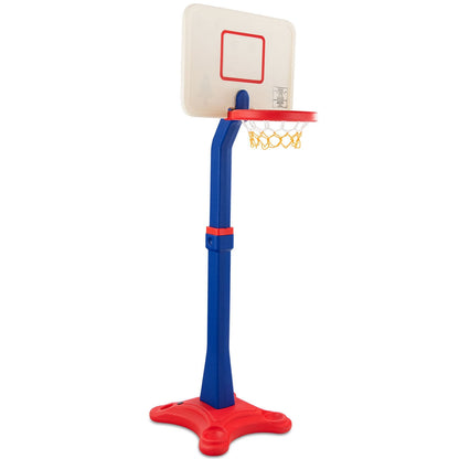 Kids Adjustable Height Basketball Hoop Stand, Multicolor Toy Sports White, Blue, Red at Gallery Canada