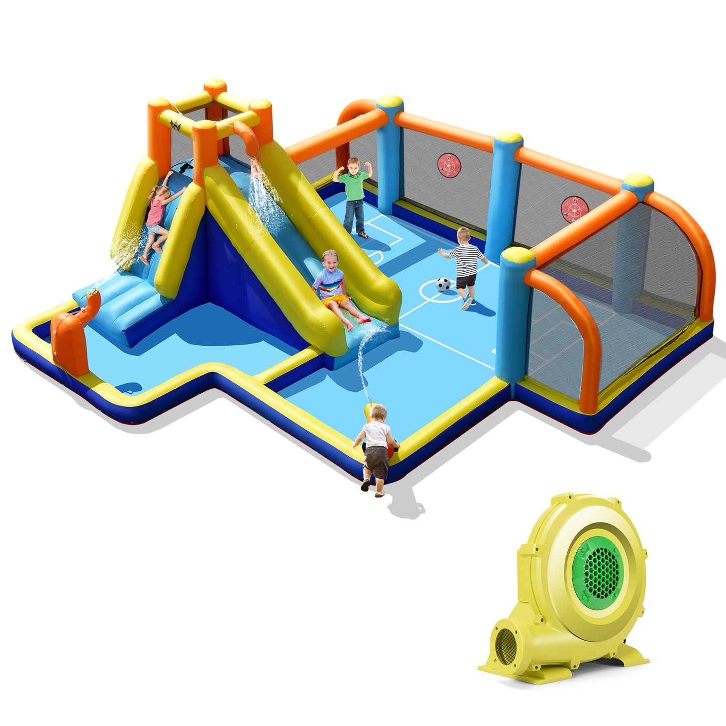 Giant Inflatable Water Slide, 735W Blower Bounce House at Gallery Canada