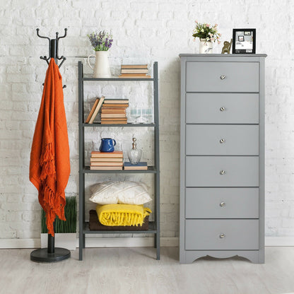 6 Drawers Chest Dresser Clothes Storage Bedroom Furniture Cabinet, Gray - Gallery Canada