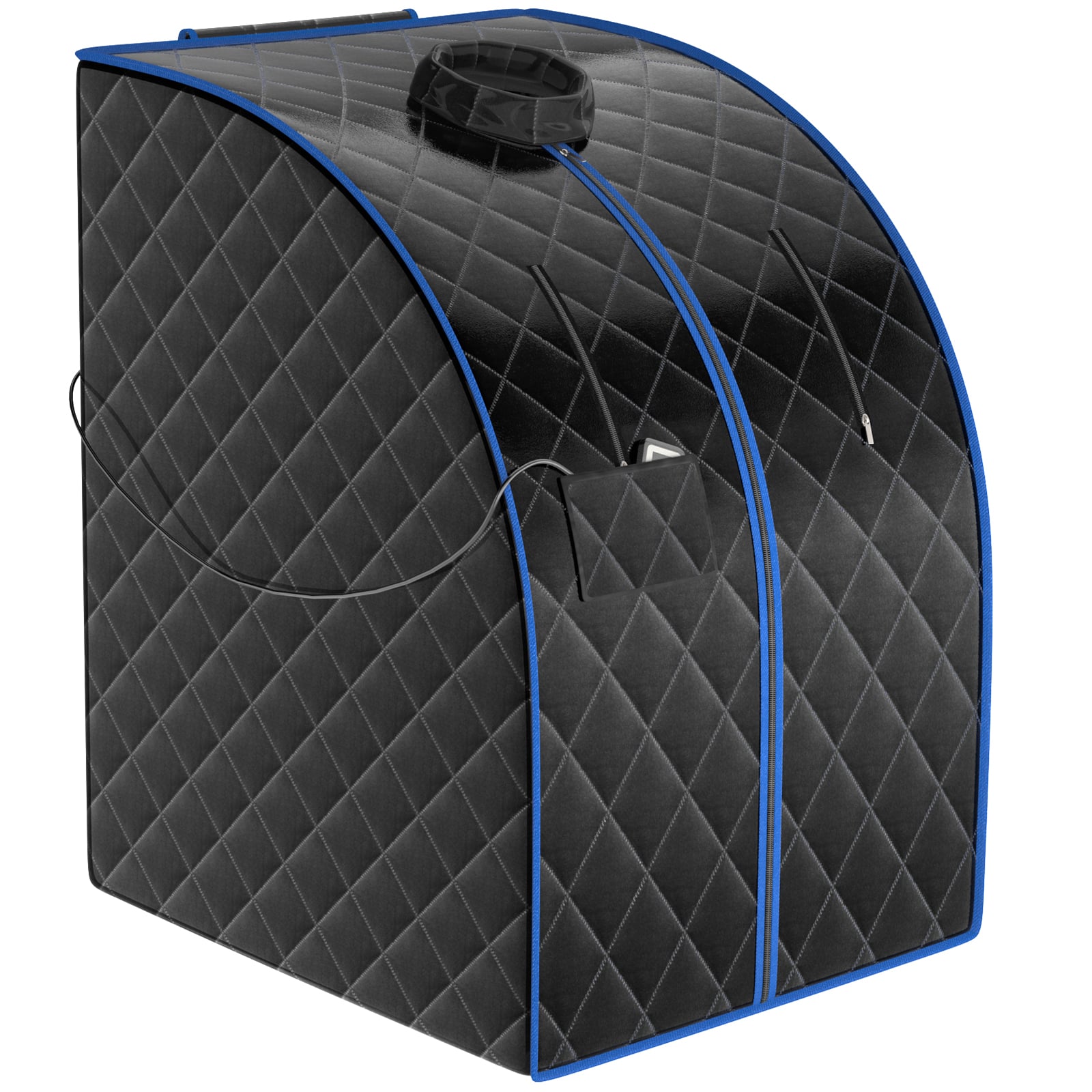 Portable Far Infrared Sauna With Heating Foot Pad, Chair, Black Spa & Salon Black at Gallery Canada