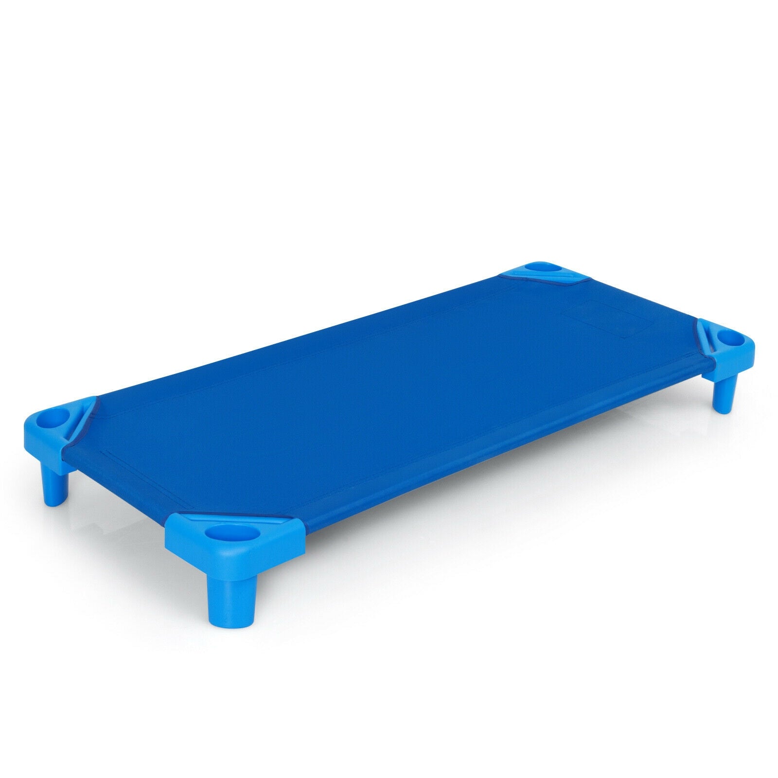 Kids Stackable Daycare Rest Mat, 52 Inch x 23 Inch, Pack of 6, Blue Toddler Beds at Gallery Canada