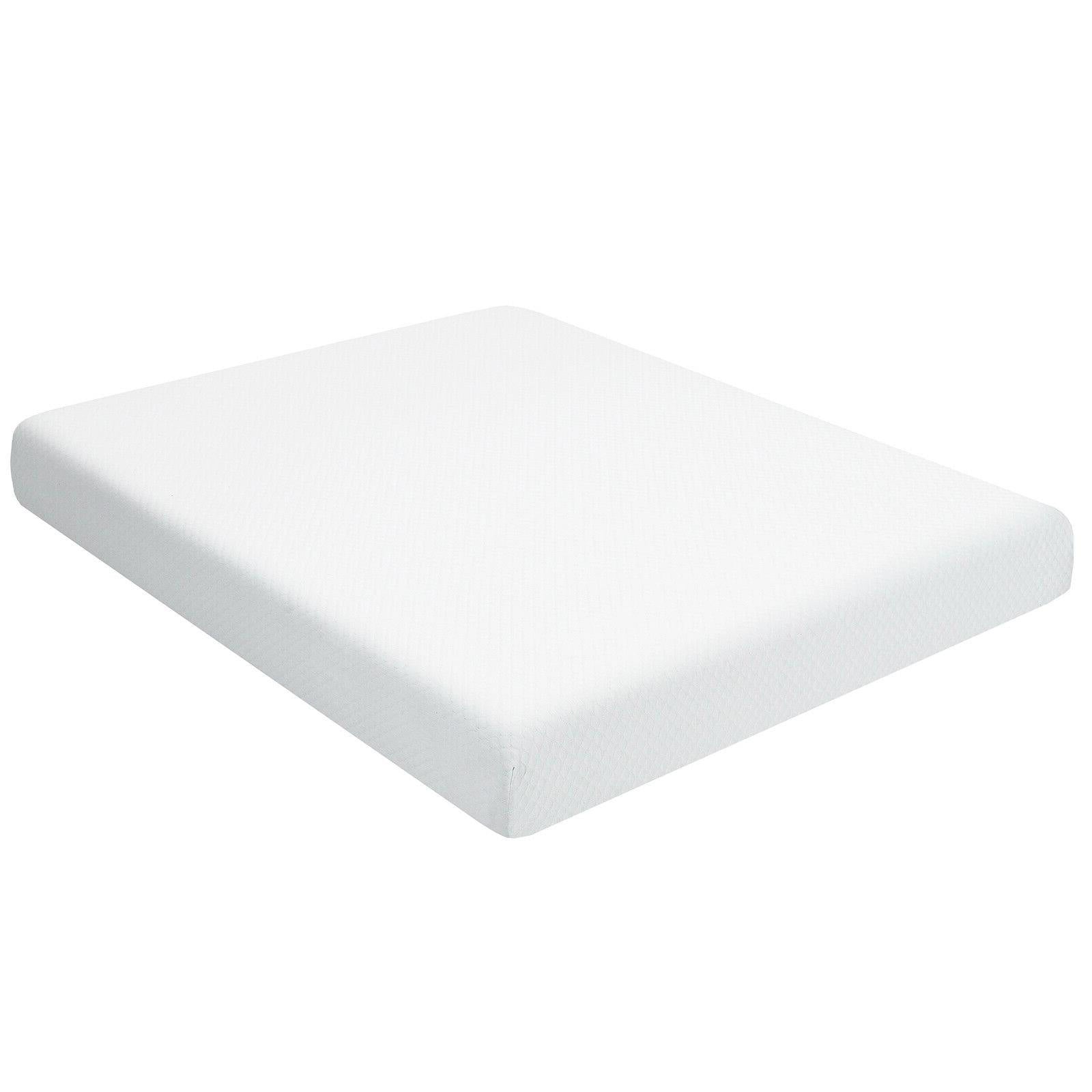 8 Inch Foam Medium Firm Mattress with Jacquard Cover-King Size, White Mattresses King Size at Gallery Canada