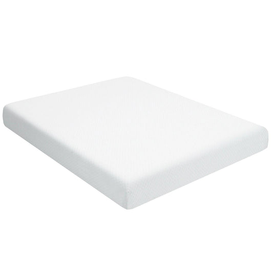 8 Inch Foam Medium Firm Mattress with Jacquard Cover-King Size, White Mattresses King Size at Gallery Canada