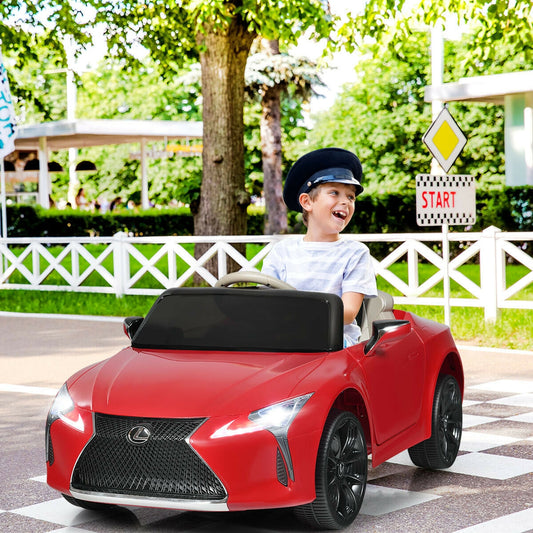Licensed Kids 12V Ride On Car, Remote Control Electric Vehicle, Red Powered Ride On Toys Red at Gallery Canada