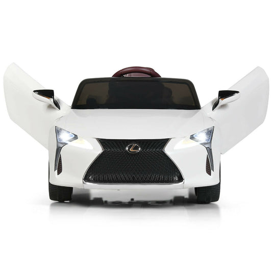 Lexus LC500 Licensed Kids 12V Ride Remote Control Electric Vehicle, White Powered Ride On Toys White at Gallery Canada