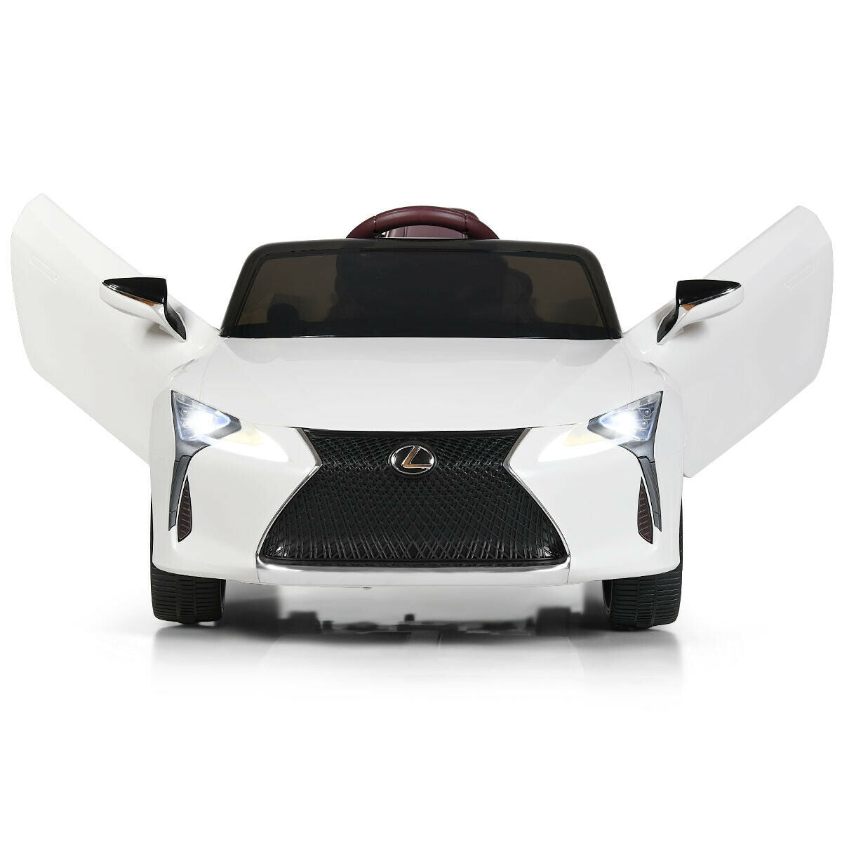 Lexus LC500 Licensed Kids 12V Ride Remote Control Electric Vehicle, White Powered Ride On Toys at Gallery Canada