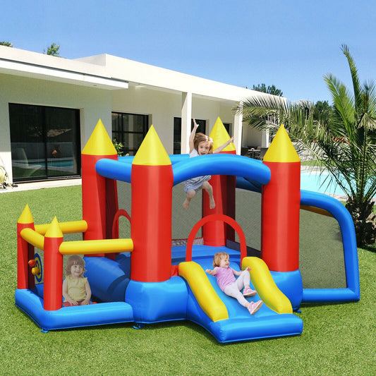 Kid Inflatable Slide Jumping Castle Bounce House with 740w Blower - Gallery Canada
