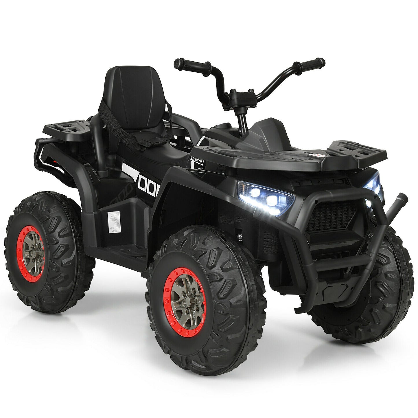 12V Kids Electric 4-Wheeler ATV Quad, Black Powered Ride On Toys at Gallery Canada