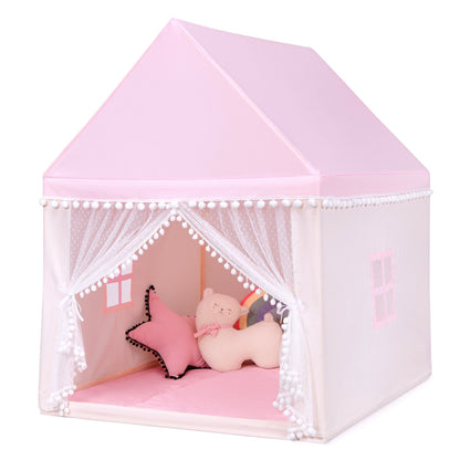 Kids Play Tent Large Playhouse Children Play Castle Fairy Tent Gift with Mat, Pink Play Tents & Playhouse at Gallery Canada