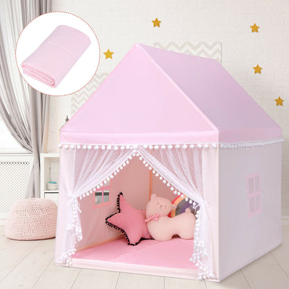 Kids Play Tent Large Playhouse Children Play Castle Fairy Tent Gift with Mat, Pink Play Tents & Playhouse at Gallery Canada