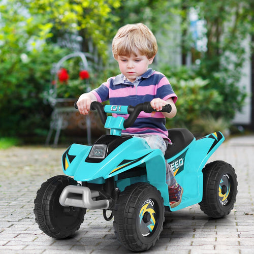6V Kids Electric ATV 4 Wheels Ride-On Toy , Blue
