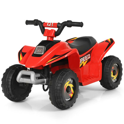 6V Kids Electric ATV 4 Wheels Ride-On Toy , Red Powered Ride On Toys at Gallery Canada