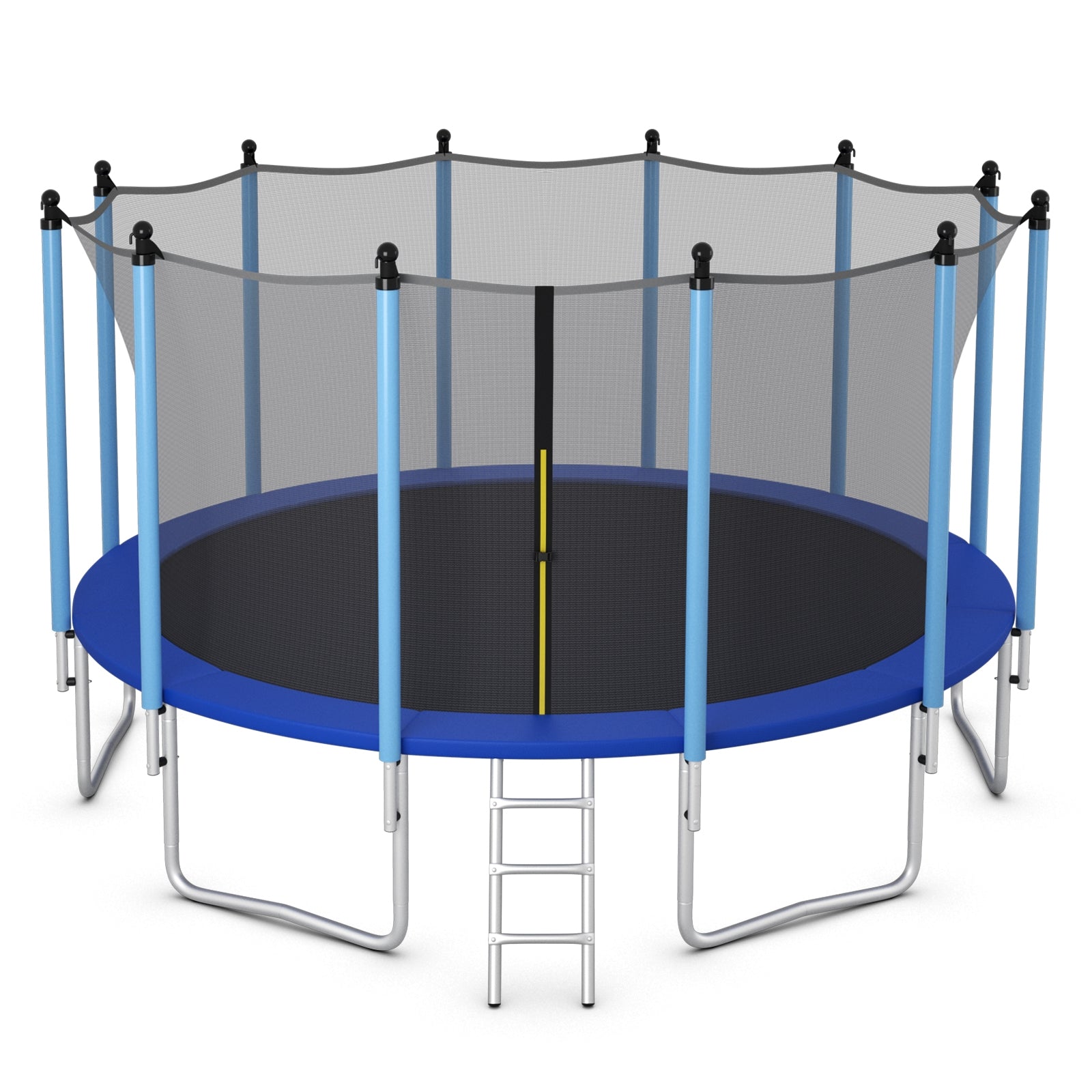 Outdoor Trampoline with Safety Closure Net-16 ft, Blue Trampolines at Gallery Canada