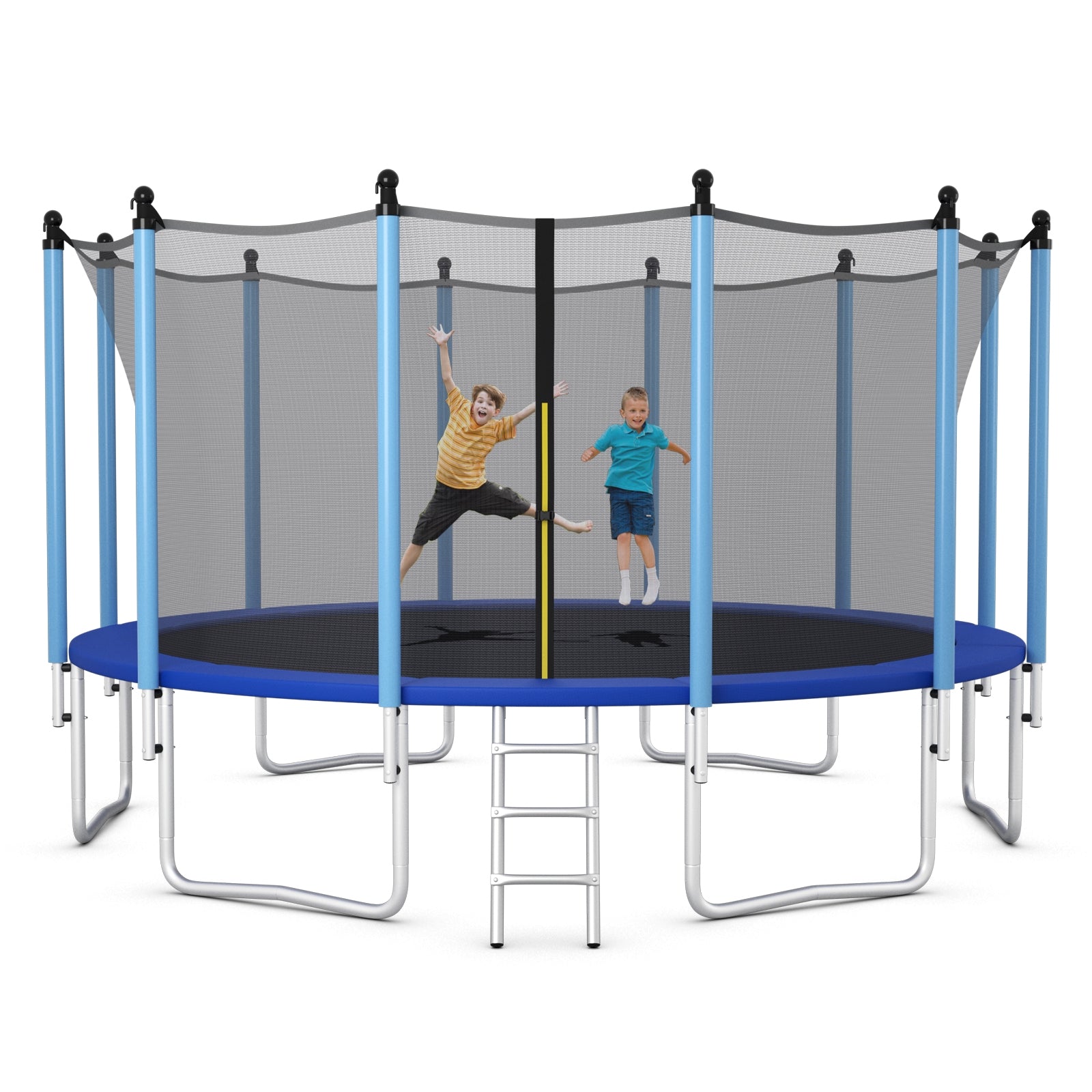 Outdoor Trampoline with Safety Closure Net-16 ft, Blue Trampolines at Gallery Canada