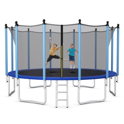 Outdoor Trampoline with Safety Closure Net-16 ft, Blue Trampolines at Gallery Canada