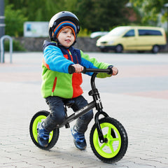 Kids No Pedal Balance Bike with Adjustable Handlebar and Seat, Black - Gallery Canada