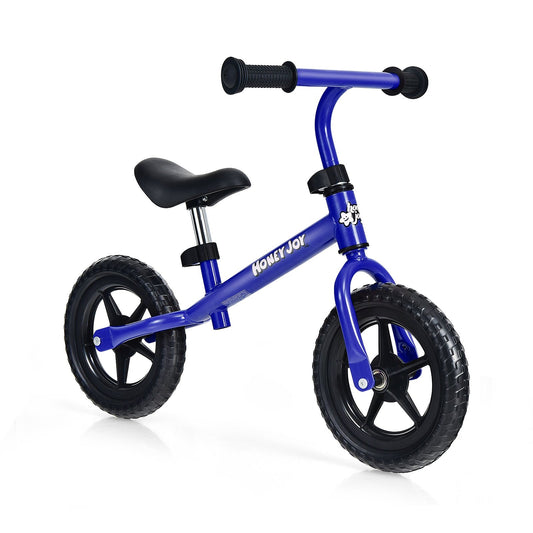 Kids No Pedal Balance Bike with Adjustable Handlebar and Seat, Blue