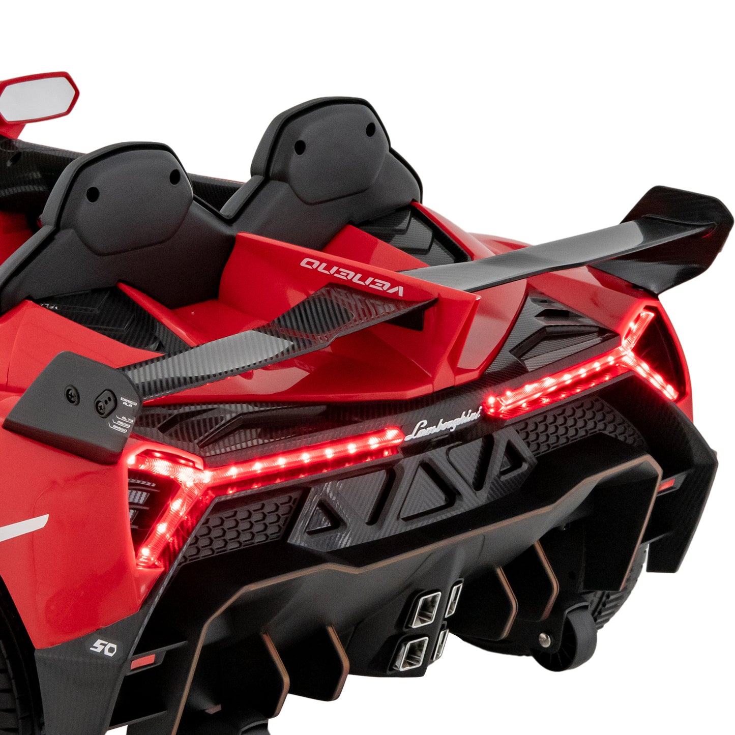 12V Licensed Lamborghini 4WD Kids Ride-on Sports Car with 2.4G Remote, Red Powered Ride On Toys at Gallery Canada