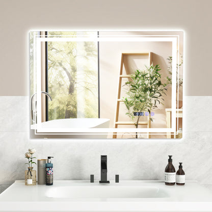 Defogging LED Bathroom Mirror with Memory Function and Anti-Fog-M Wall Mirrors at Gallery Canada