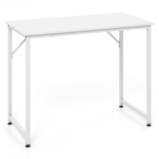L Shaped Computer Desk and Writing Workstation for Home and Office, White - Gallery Canada