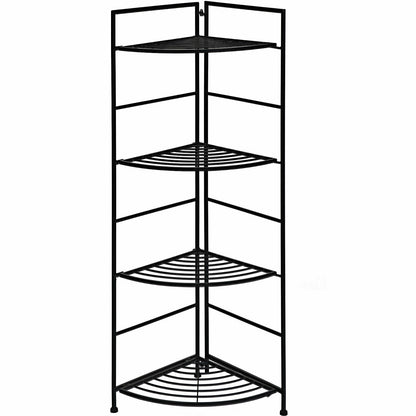 4 Tier Metal Shelf Plant Stand, Black
