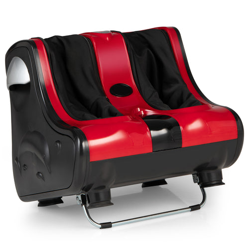 Shiatsu Kneading Rolling Vibration Heating Foot Massager, Red