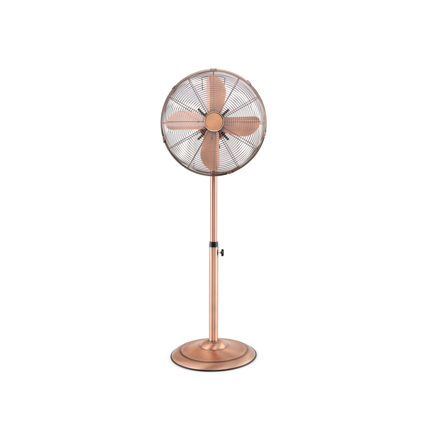 16 Inch Pedestal Standing Fan, 3 Speeds, Adjustable Height, Copper Fans Copper at Gallery Canada