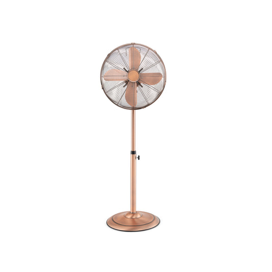 16 Inch Pedestal Standing Fan, 3 Speeds, Adjustable Height, Copper Fans Copper at Gallery Canada