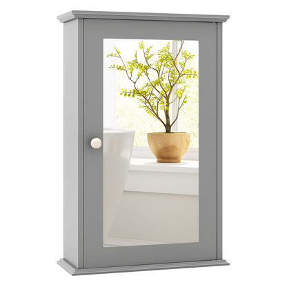 Bathroom Wall Cabinet With Mirror Door, Gray Wall Cabinets at Gallery Canada