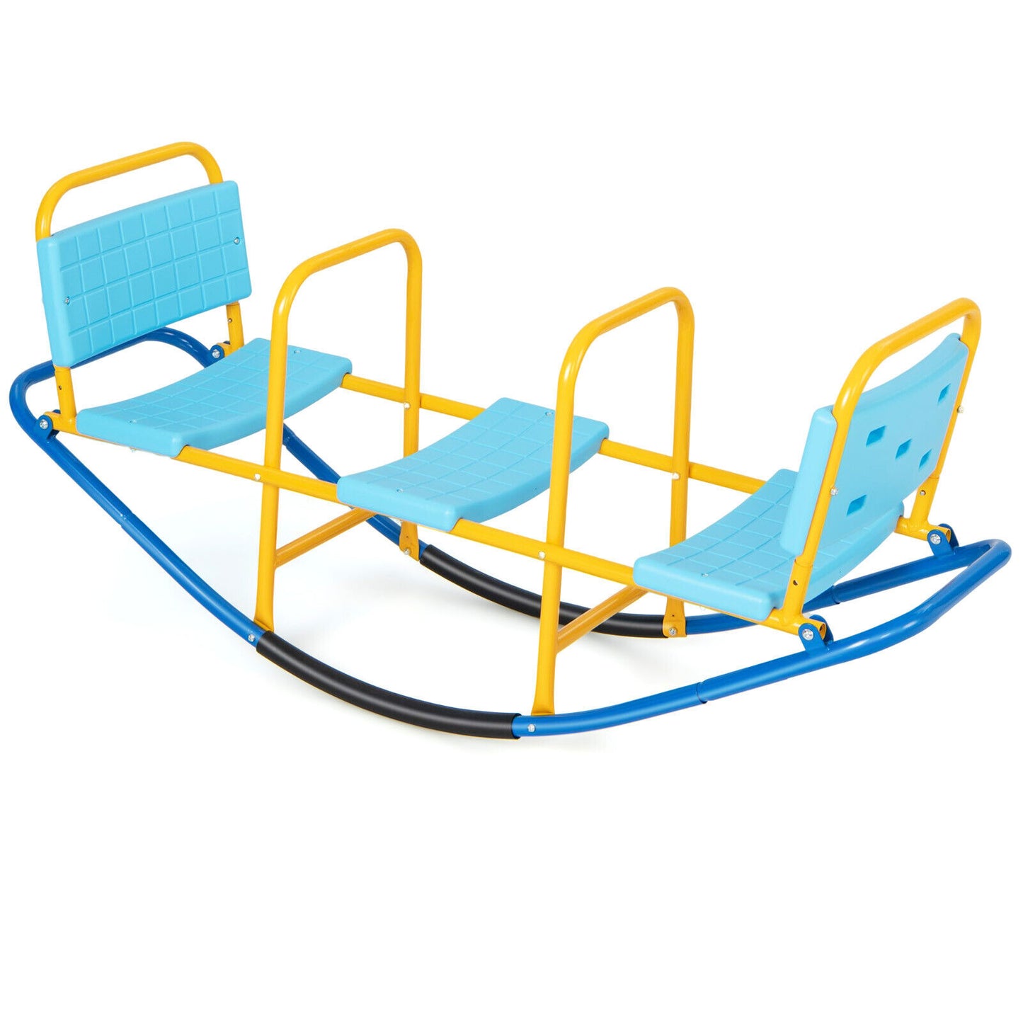 Outdoor Kids Seesaw Swivel Teeter for 3 to 8 Years Old, Blue Seesaws Blue at Gallery Canada
