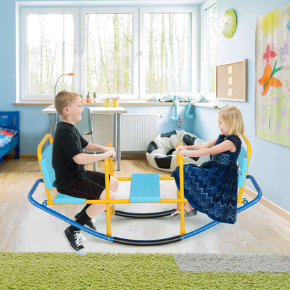 Outdoor Kids Seesaw Swivel Teeter for 3 to 8 Years Old, Blue Seesaws at Gallery Canada