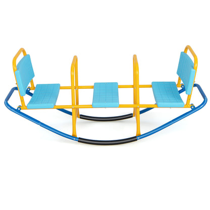 Outdoor Kids Seesaw Swivel Teeter for 3 to 8 Years Old, Blue Seesaws at Gallery Canada