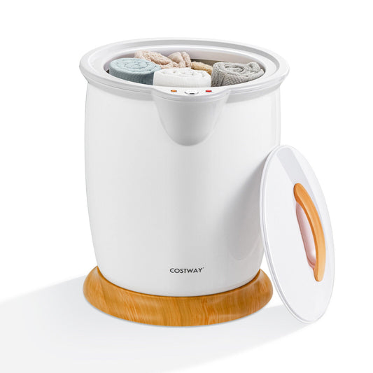 Towel Warmer Bucket With Fragrance Holder, Auto Shut, White Massage White at Gallery Canada
