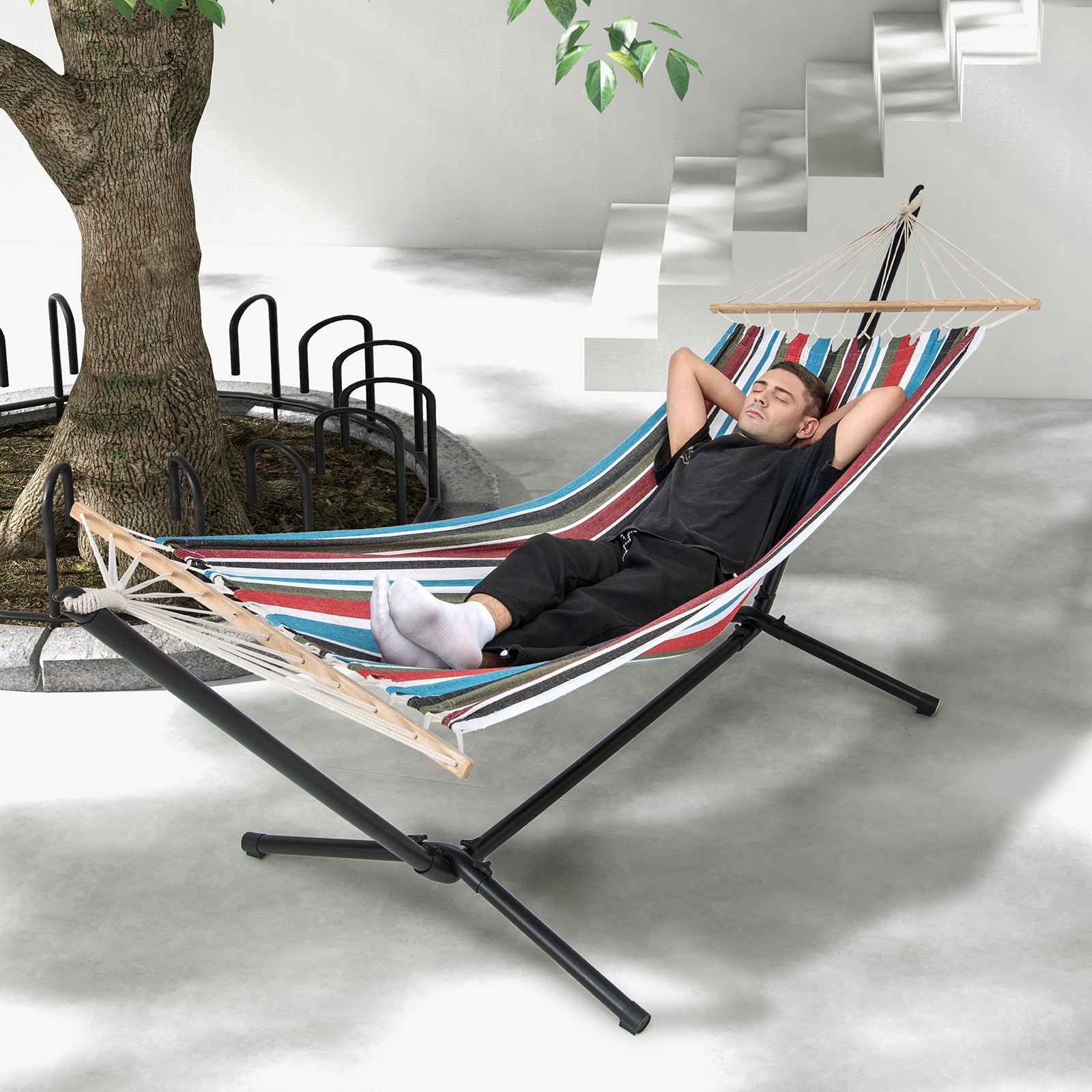 Hammock with Stand and Carrying Case, Multicolor Cat Trees Condos & Scratchers at Gallery Canada
