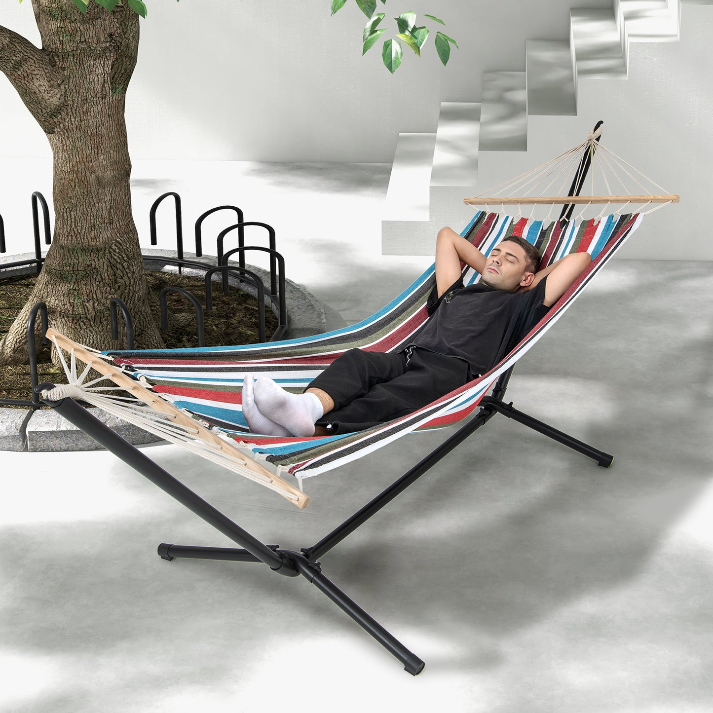 Hammock with Stand and Carrying Case, Multicolor Cat Trees Condos & Scratchers at Gallery Canada