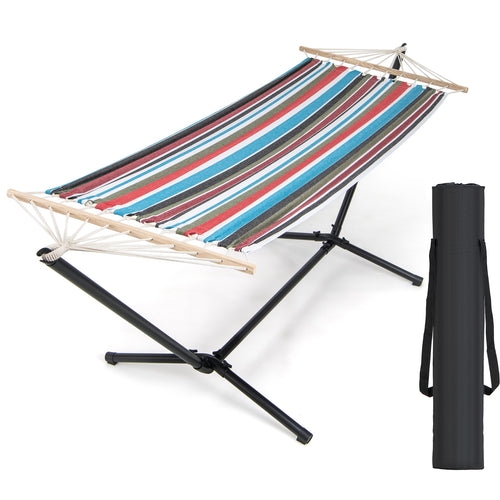 Hammock with Stand and Carrying Case, Multicolor