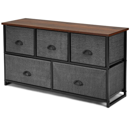 Wood Dresser Storage Unit Side Table Display Organizer, Gray Dressers & Chests at Gallery Canada