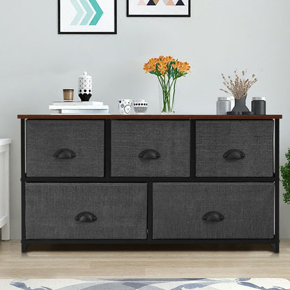 Wood Dresser Storage Unit Side Table Display Organizer, Gray Dressers & Chests at Gallery Canada