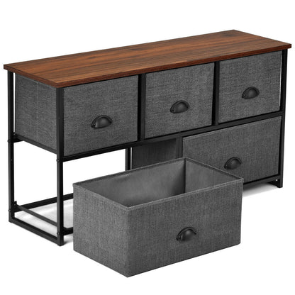 Wood Dresser Storage Unit Side Table Display Organizer, Gray Dressers & Chests at Gallery Canada