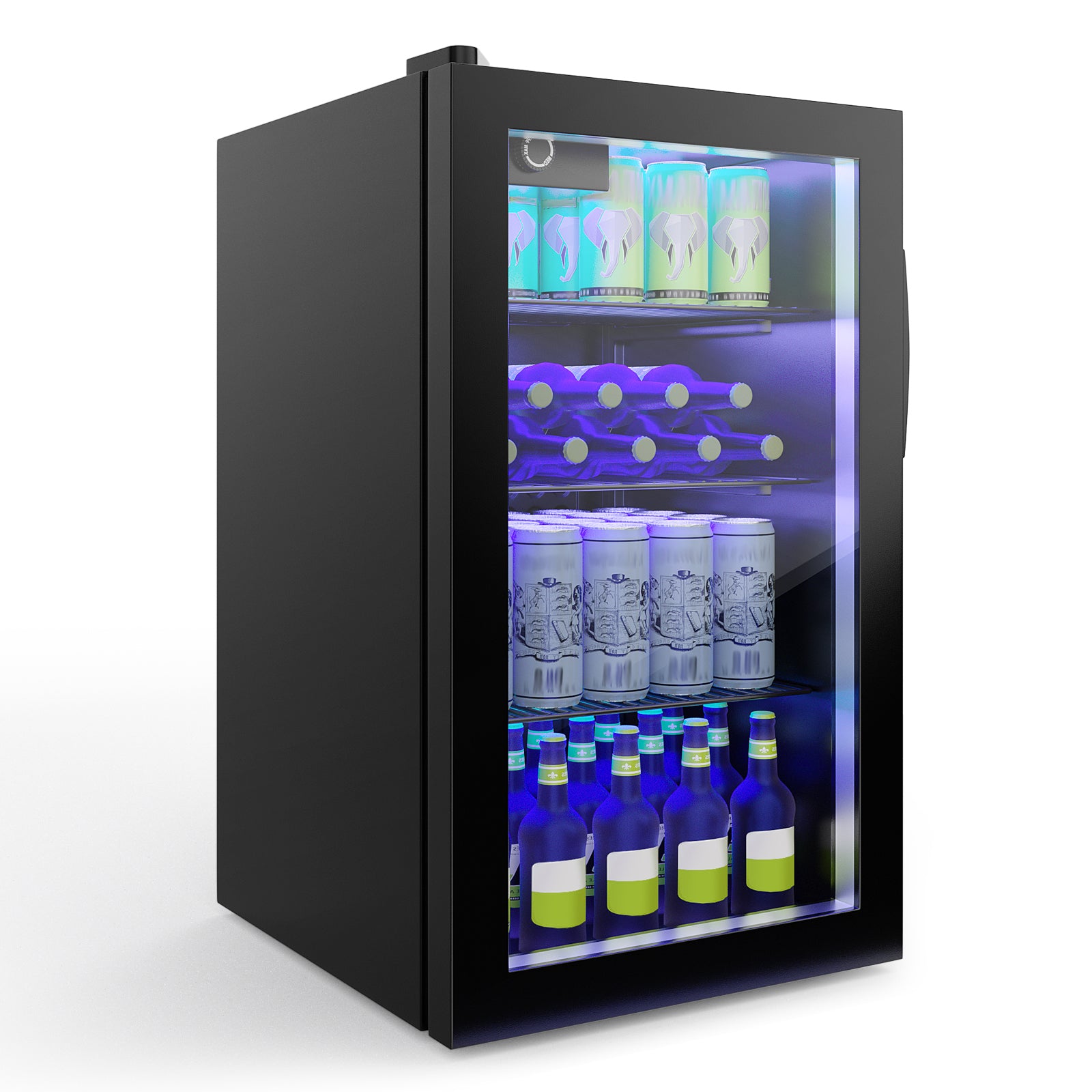 120 Can Mini Beverage Refrigerator With Glass Door Wine & Beverage Coolers Options at Gallery Canada
