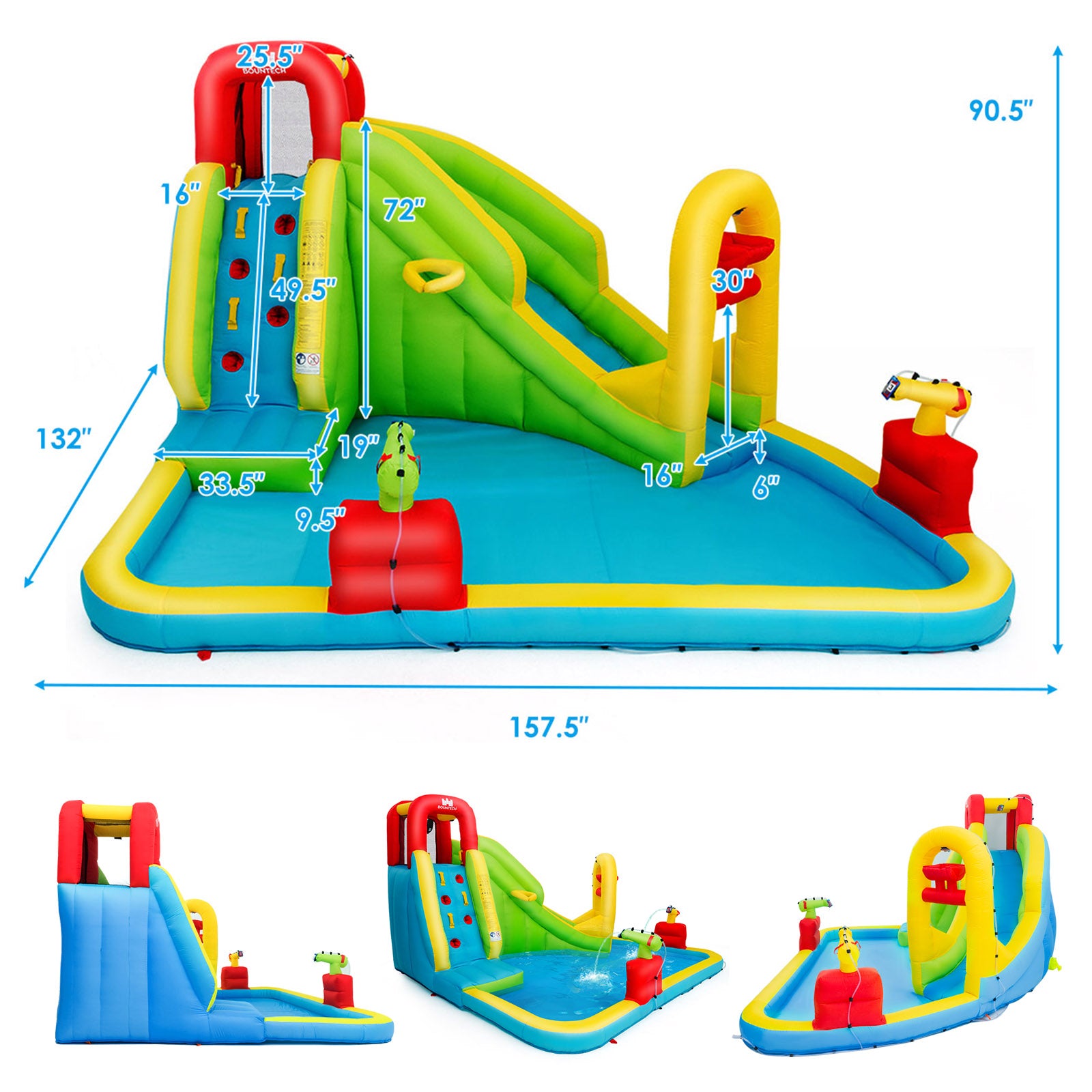 Outdoor Inflatable Water Bounce House with 480W Blower Bounce House at Gallery Canada