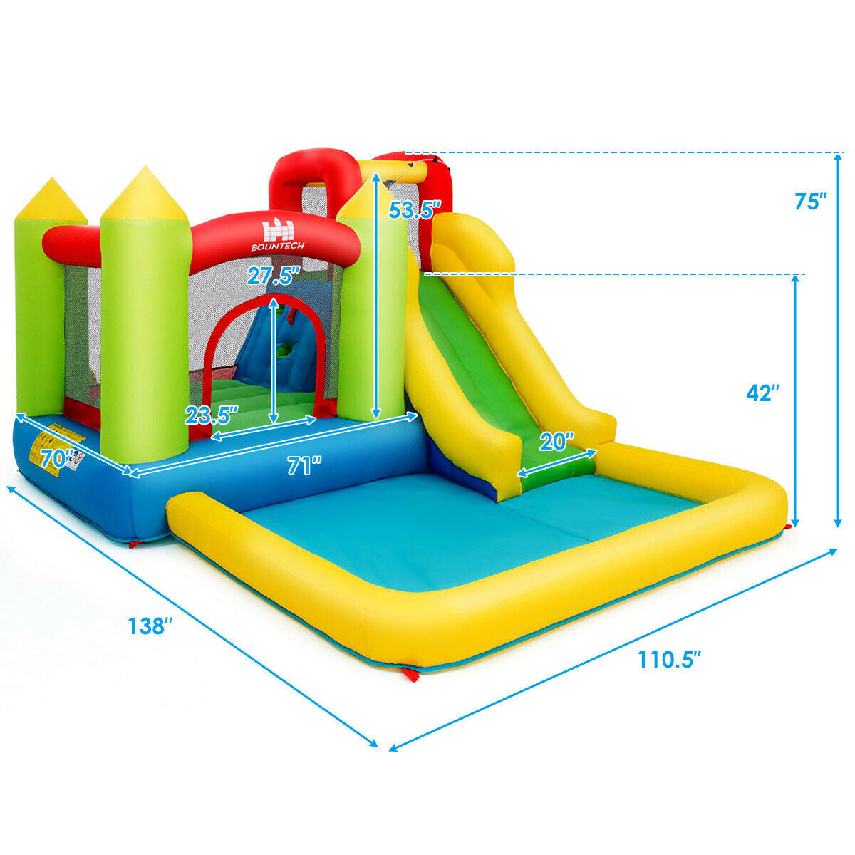Outdoor Inflatable Bounce House with 480 W Blower Bounce House at Gallery Canada