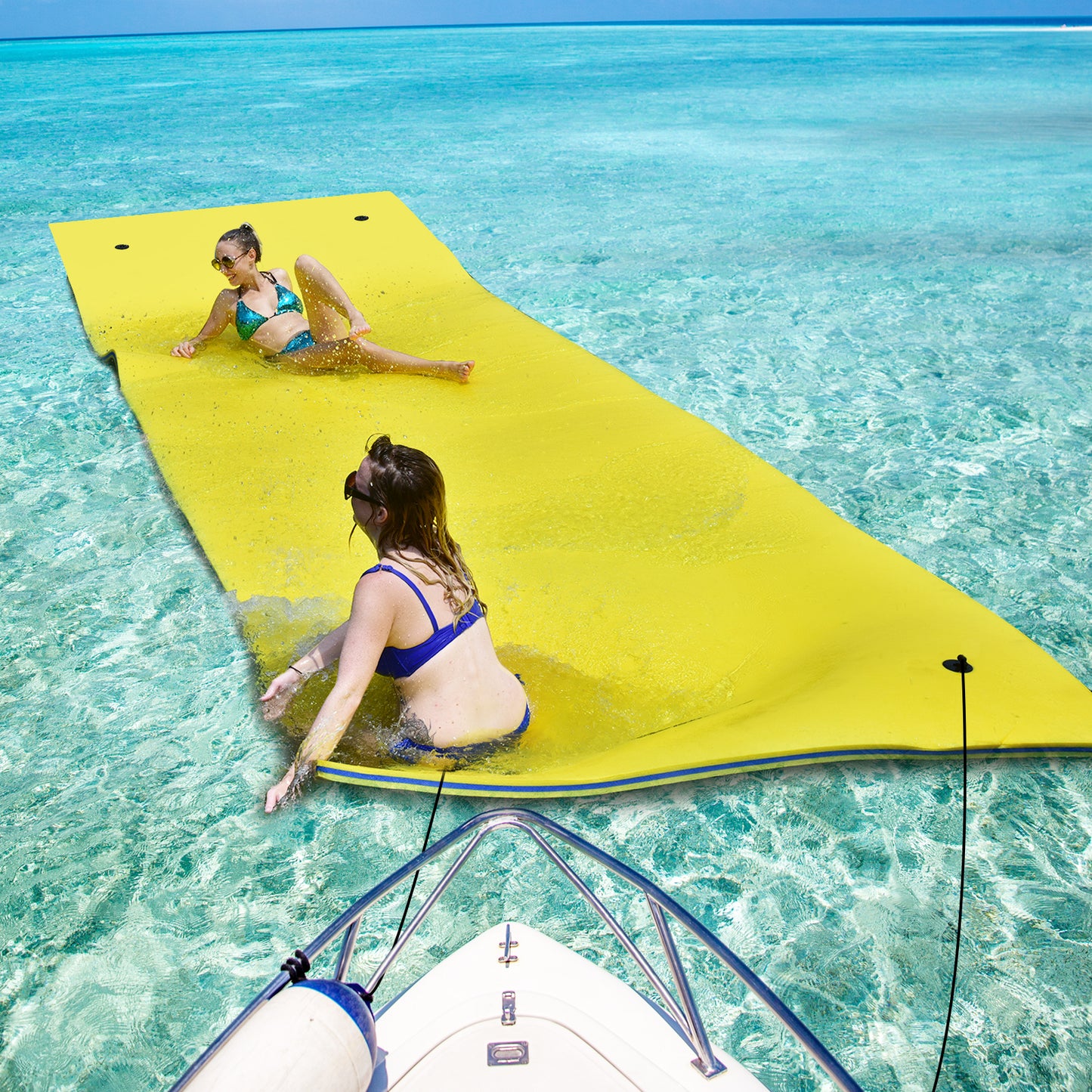 3 Layer Floating Water Pad Foam Mat, Yellow Swimming at Gallery Canada