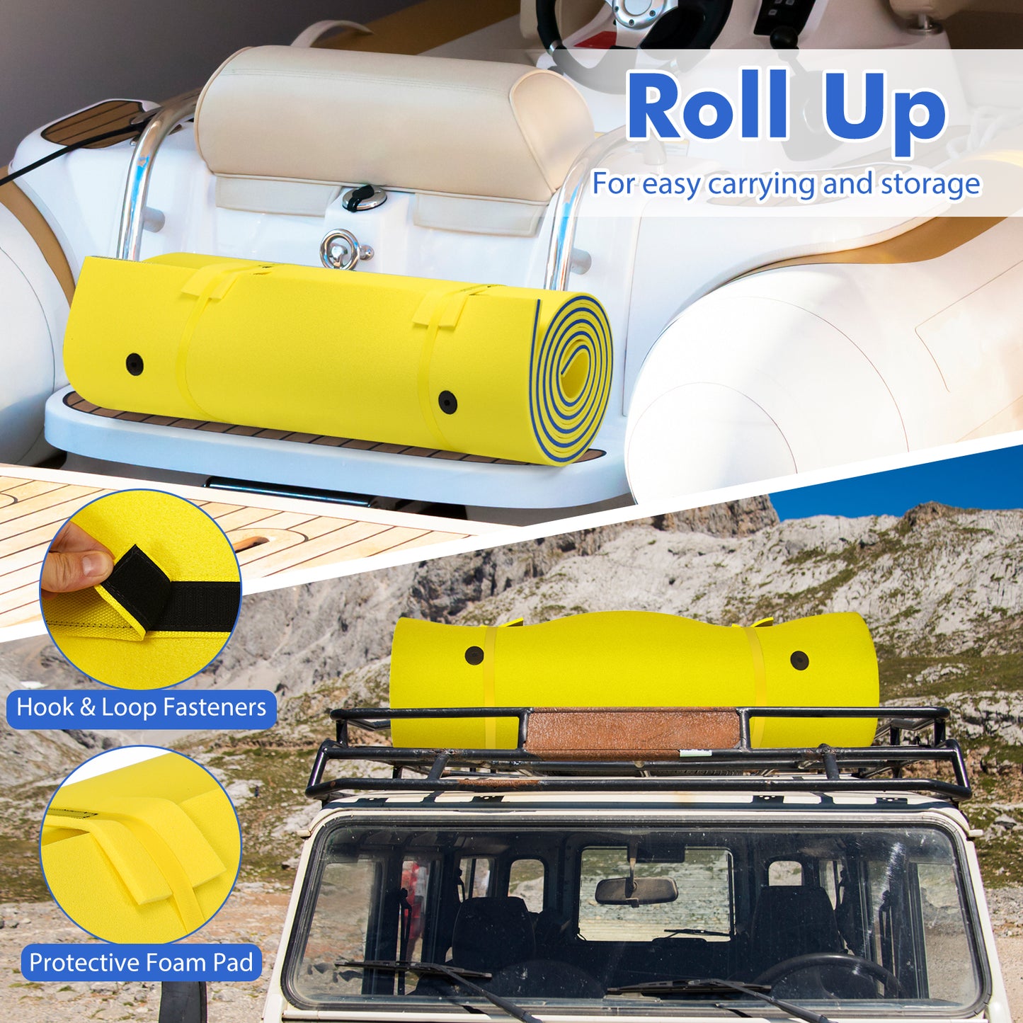 3 Layer Floating Water Pad Foam Mat, Yellow Swimming at Gallery Canada