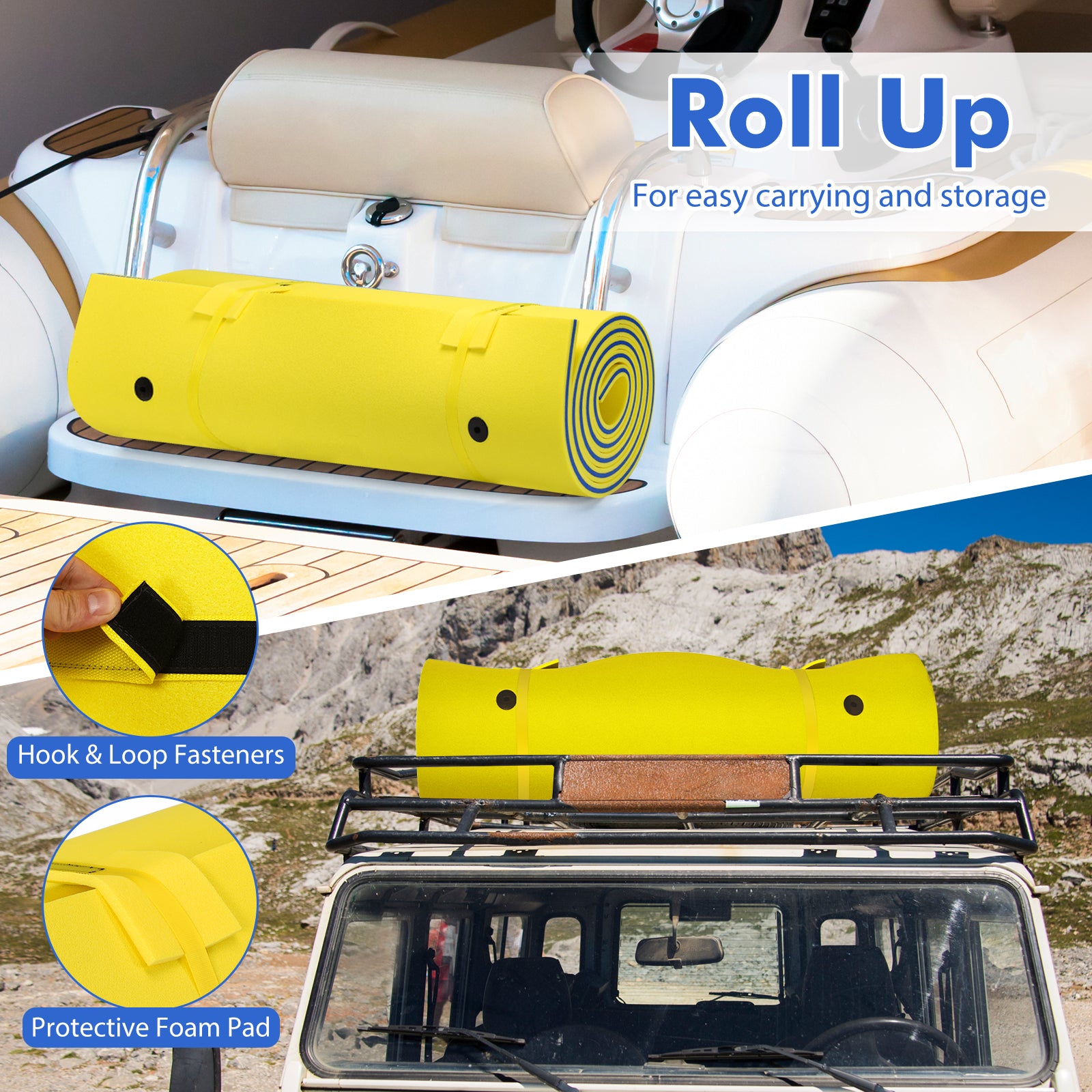 3 Layer Floating Water Pad Foam Mat, Yellow Swimming at Gallery Canada