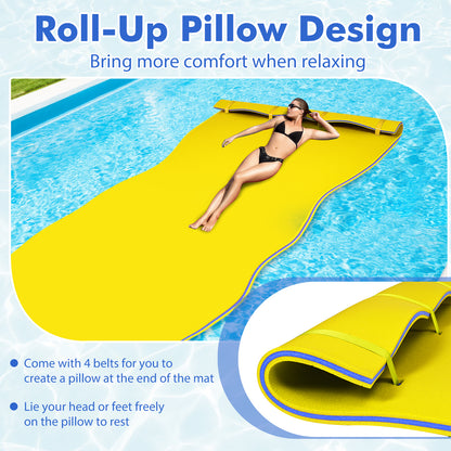 3 Layer Floating Water Pad Foam Mat, Yellow Swimming at Gallery Canada